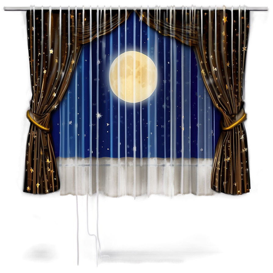 Starry Night Curtain Png 33