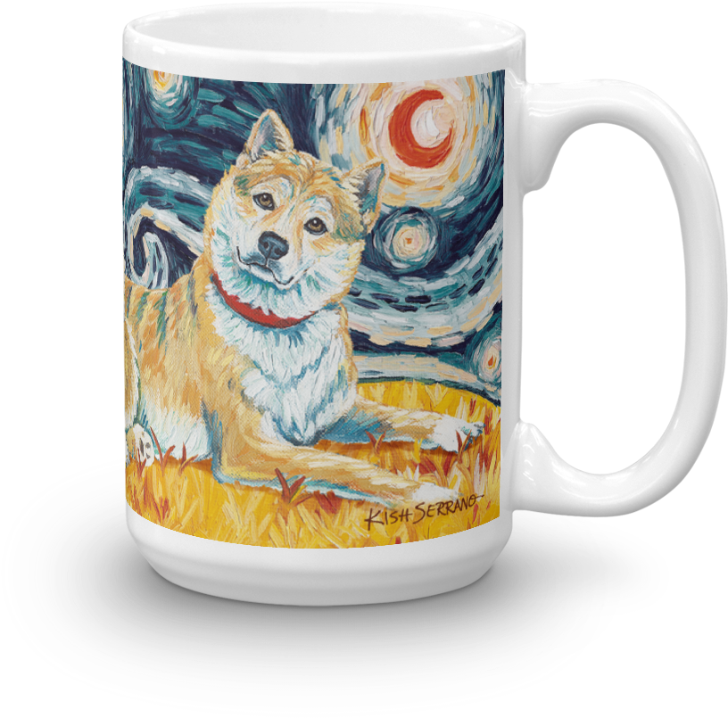 Starry Night Shiba Inu Mug