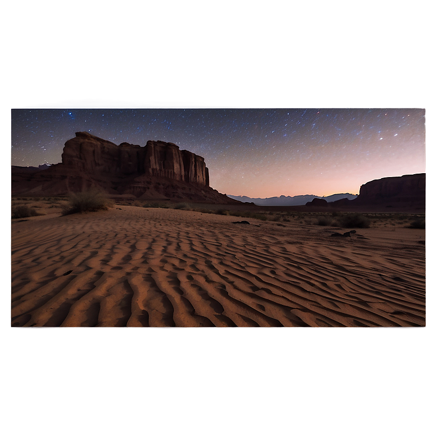 Starry Night Sky Desert Photo Png Nis