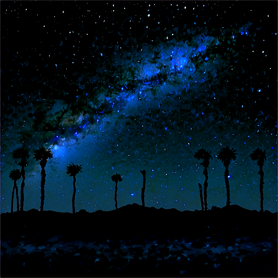 Starry Night Sky Desert Photo Png Rod63