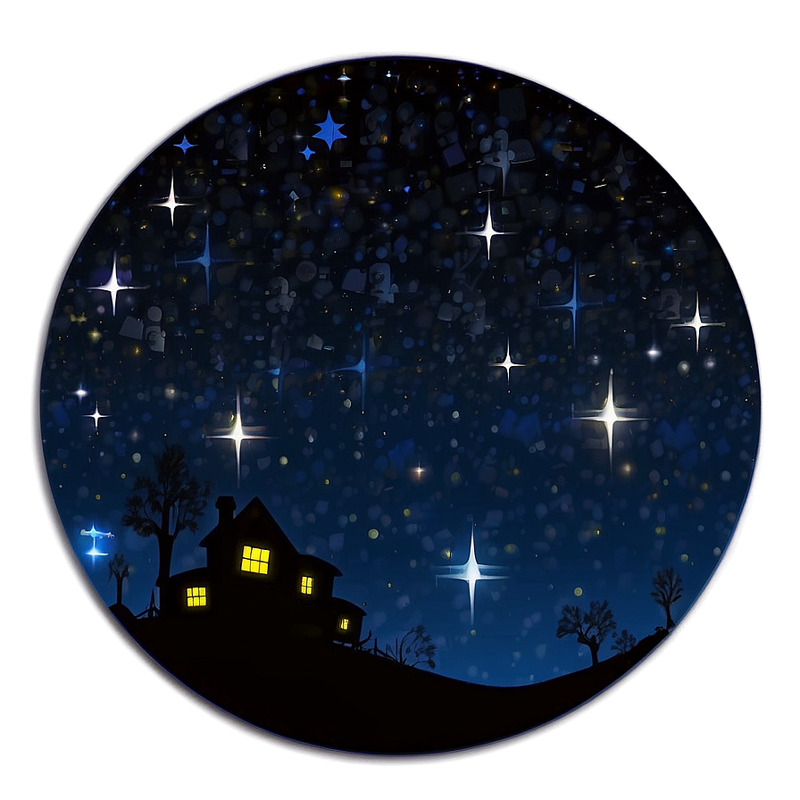 Starry Sky Artwork Png Xrf47