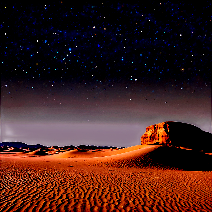 Starry Sky Over Desert Png Vht36