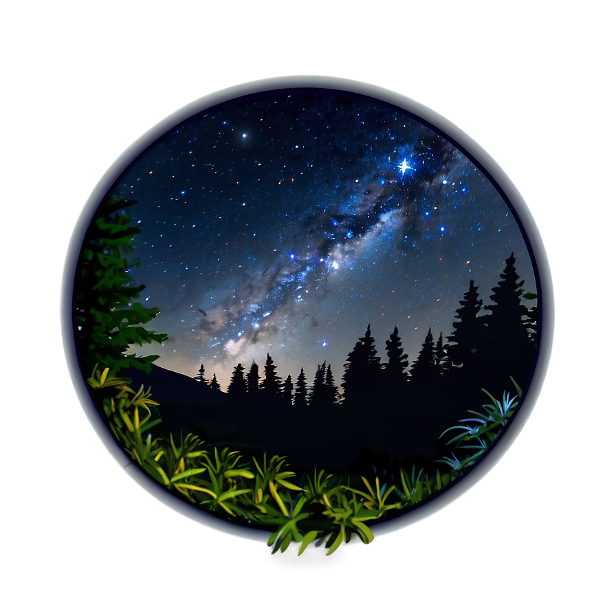 Starry Sky Wilderness Png 77