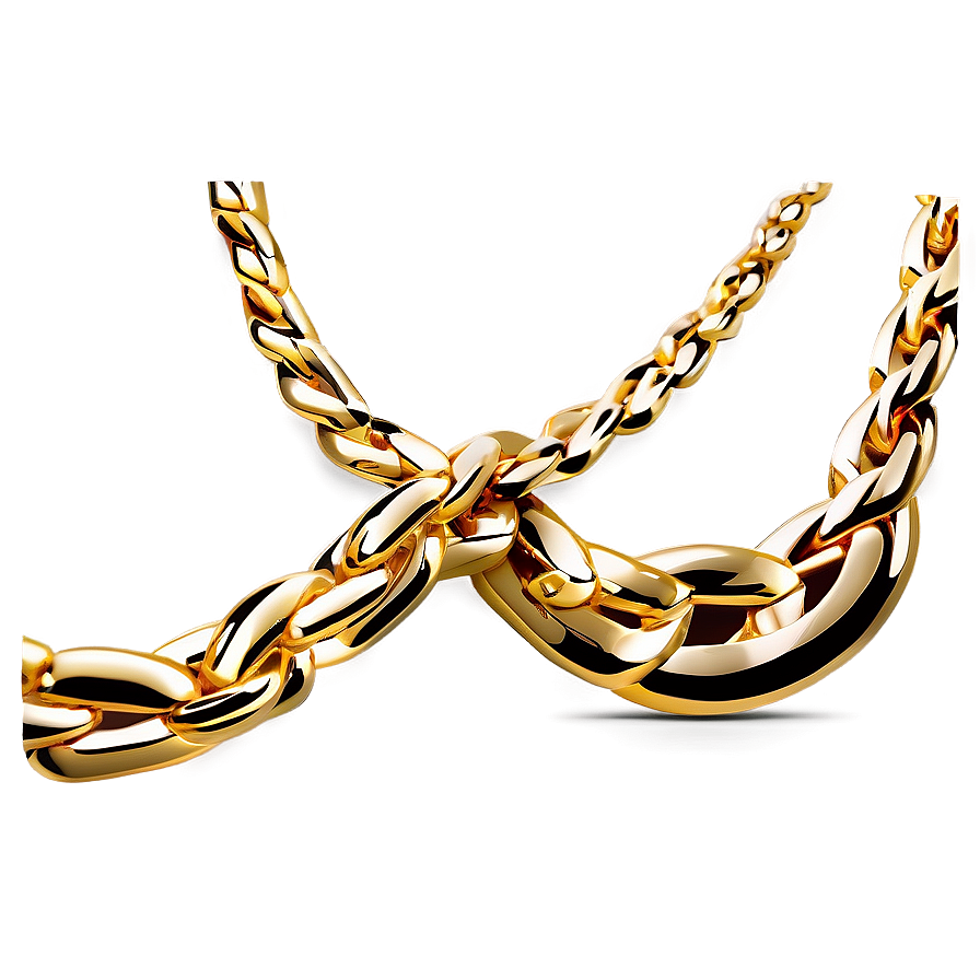 Statement Gold Chain Png 05042024