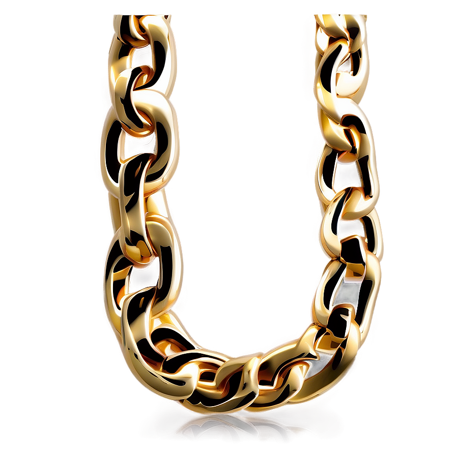 Statement Gold Chain Png Pdh1