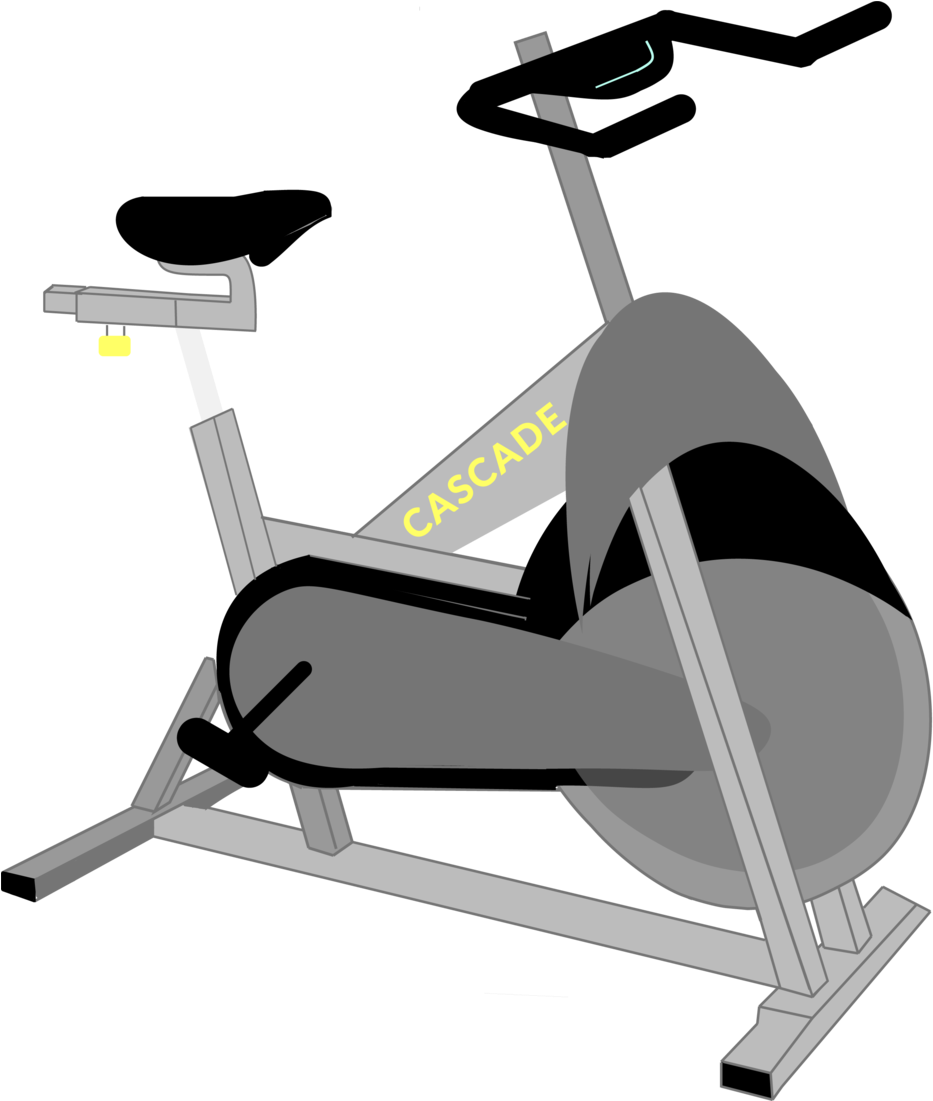 Stationary Exercise Bike Illustration