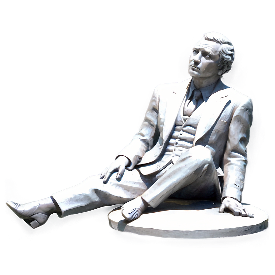 Statue Of Thinking Gentleman Png 06262024