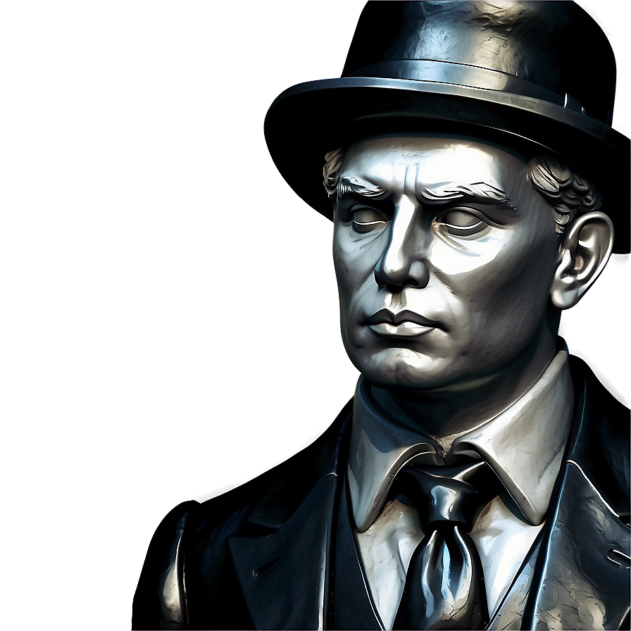 Statue Of Thinking Gentleman Png 15