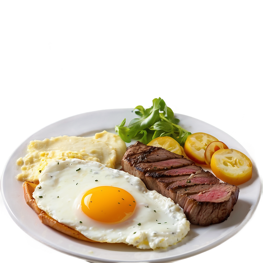 Steak And Eggs Breakfast Png 05252024