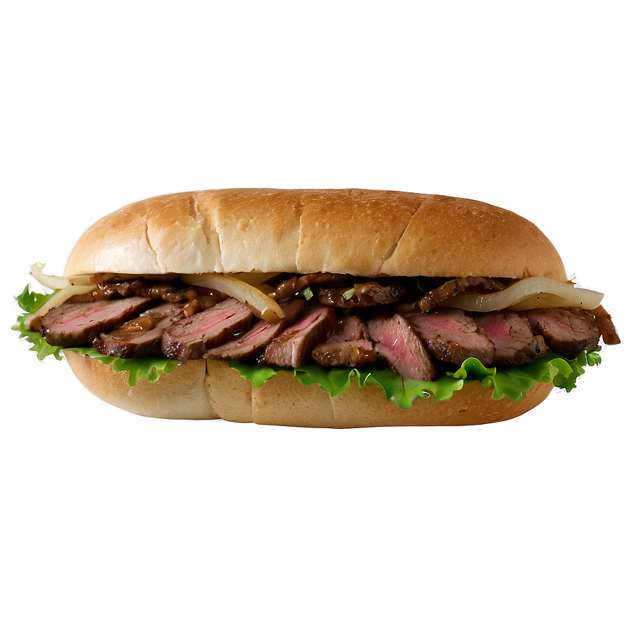 Steak And Onion Sandwich Png 22