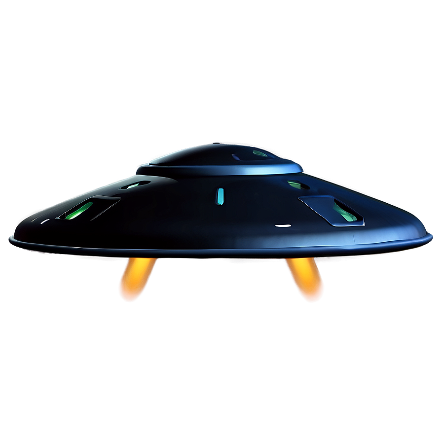 Stealth Black Flying Saucer Png Oja54