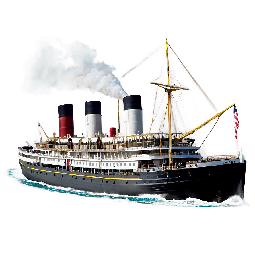 Steam Ship Sailing Png Dxn