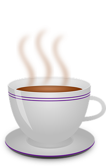 Steaming Coffee Cup Graphic