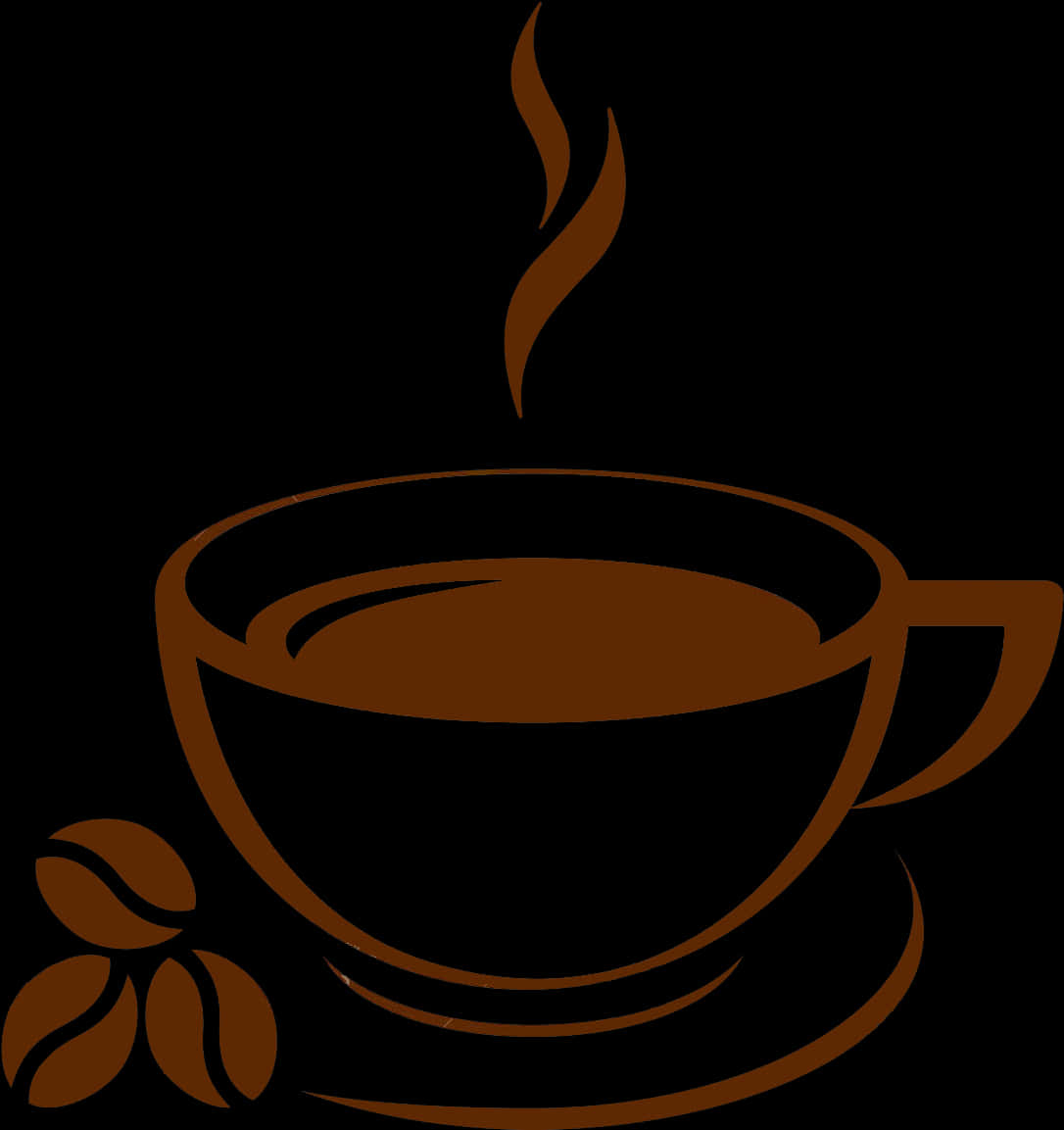 Steaming Coffee Cup Graphic
