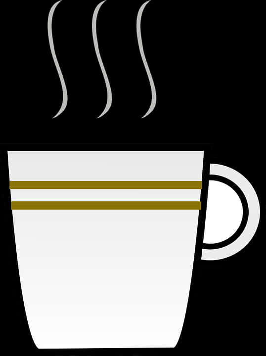 Steaming Coffee Cup Graphic