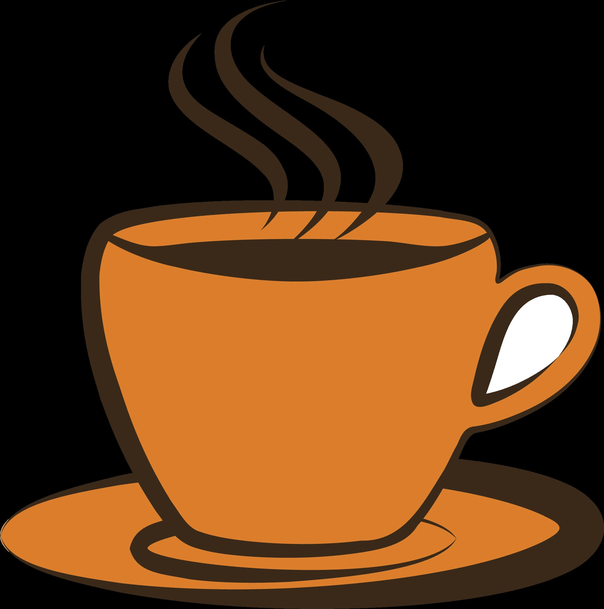 Steaming Coffee Cup Graphic