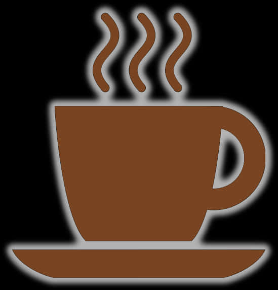 Steaming Coffee Cup Icon