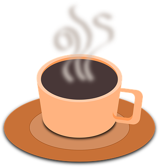 Steaming Coffee Cup Vector