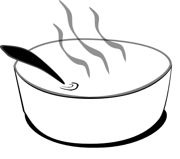 Steaming Soup Bowl Clipart