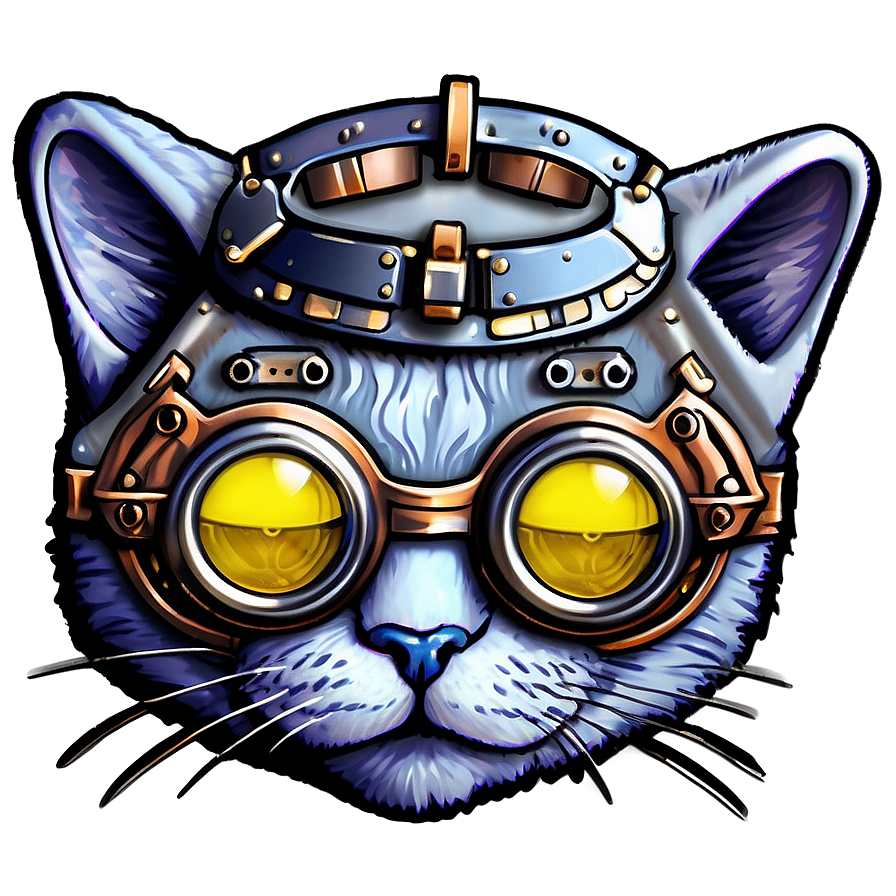 Steampunk Cat Filter Png Soi83