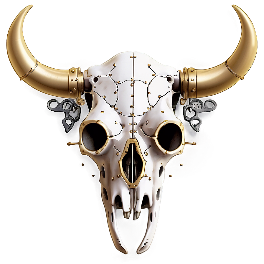 Steampunk Cow Skull Png 6