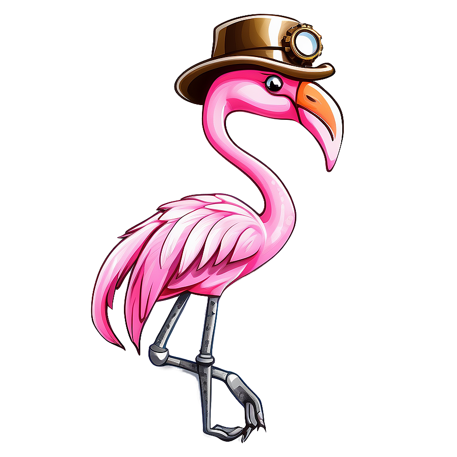 Steampunk Flamingo Design Png 30