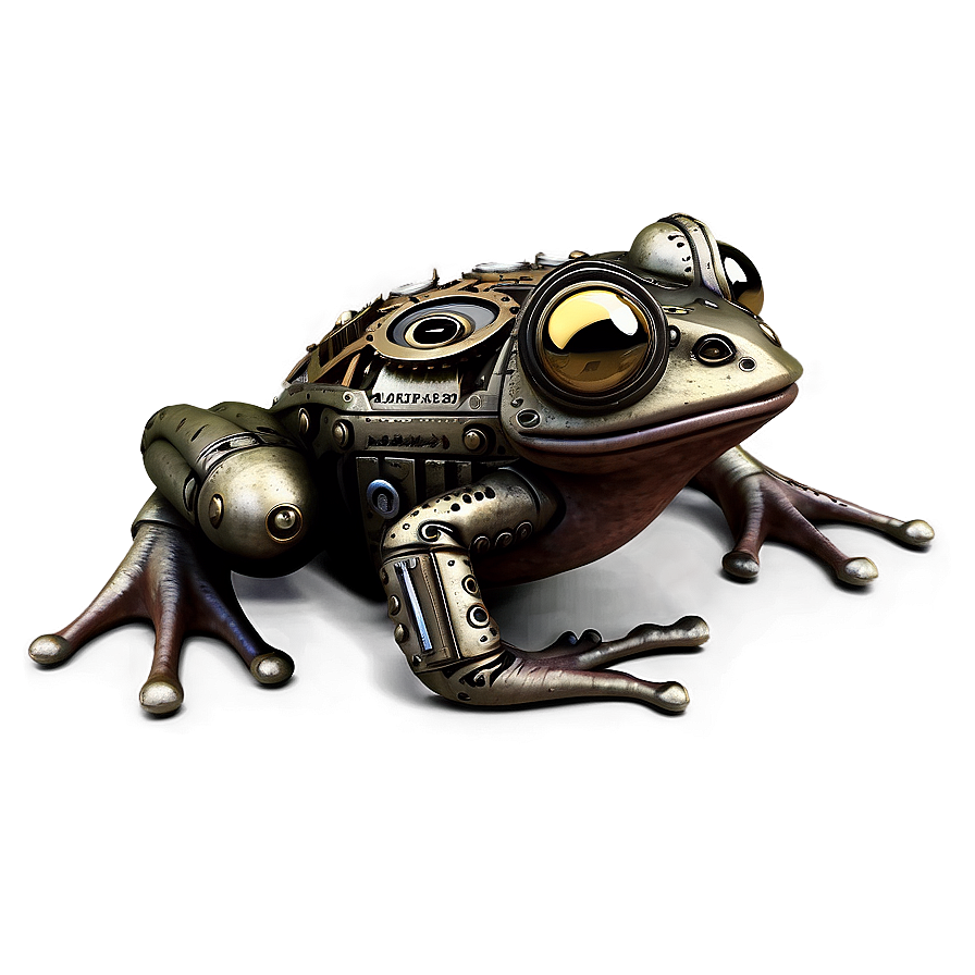 Steampunk Frog Design Png 8