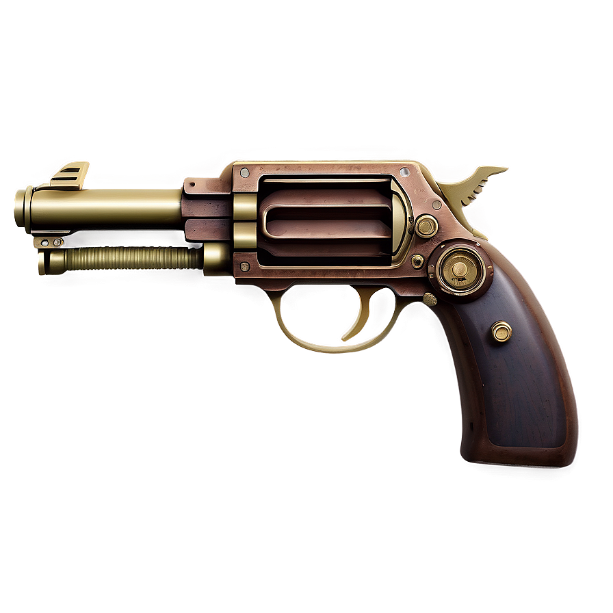 Steampunk Gear Pistol Png Bnr