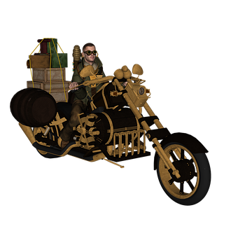 Steampunk Motorcycle Adventure