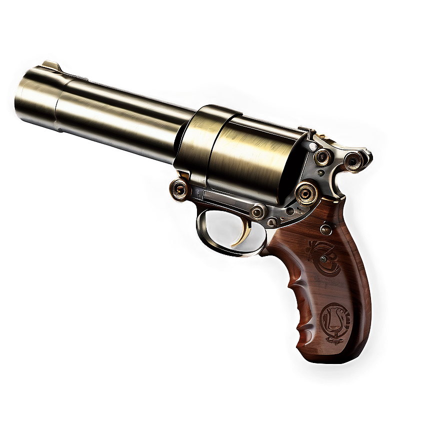 Steampunk Revolver Concept Png Nkb