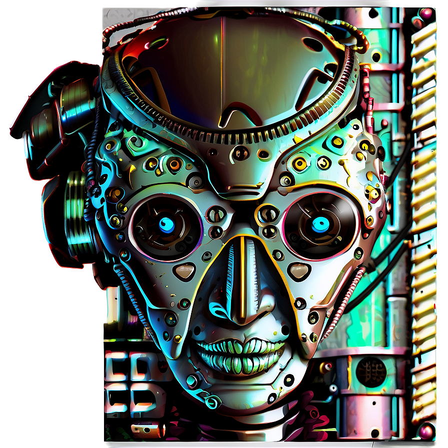 Steampunk Robot Head Png 06212024