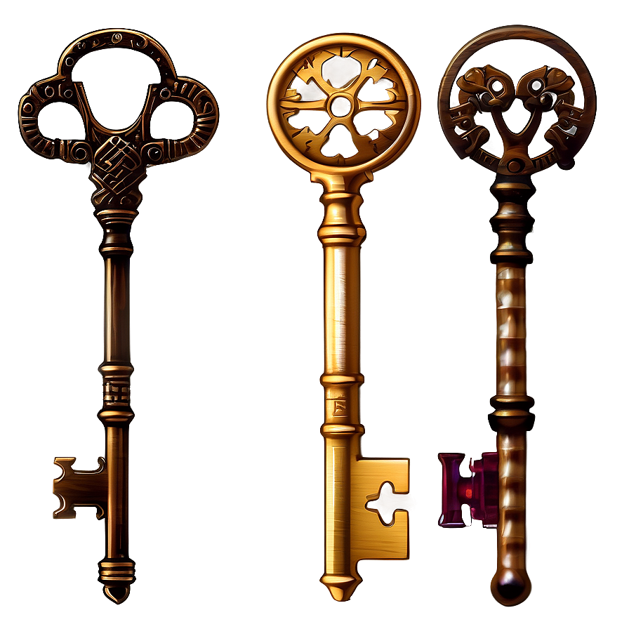 Steampunk Skeleton Key Clipart Png Frh