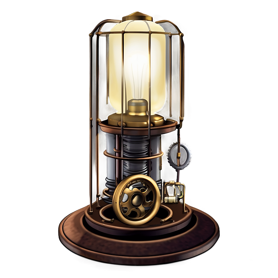 Steampunk Table Lamp Png 06262024