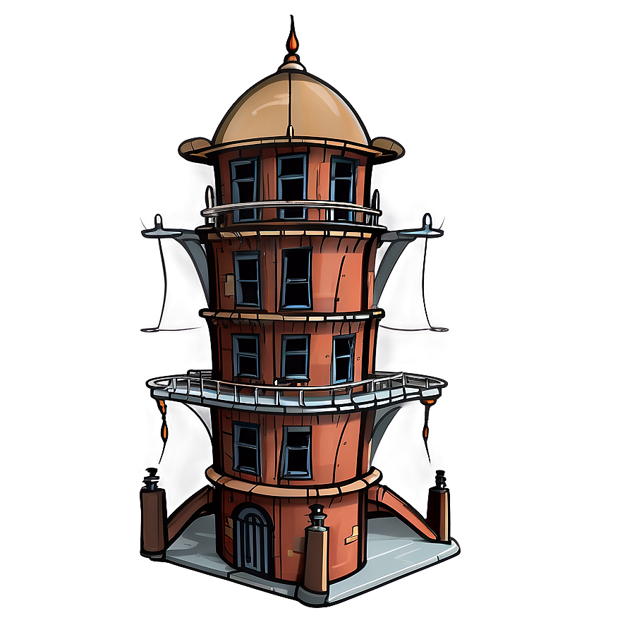 Steampunk Tower Png 05242024