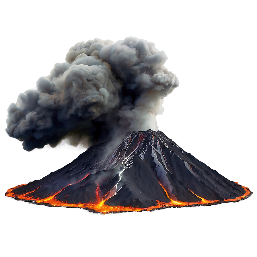 Steamy Volcano Eruption Png 05042024