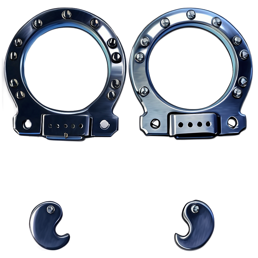 Steel Handcuffs Realistic Png Jdu