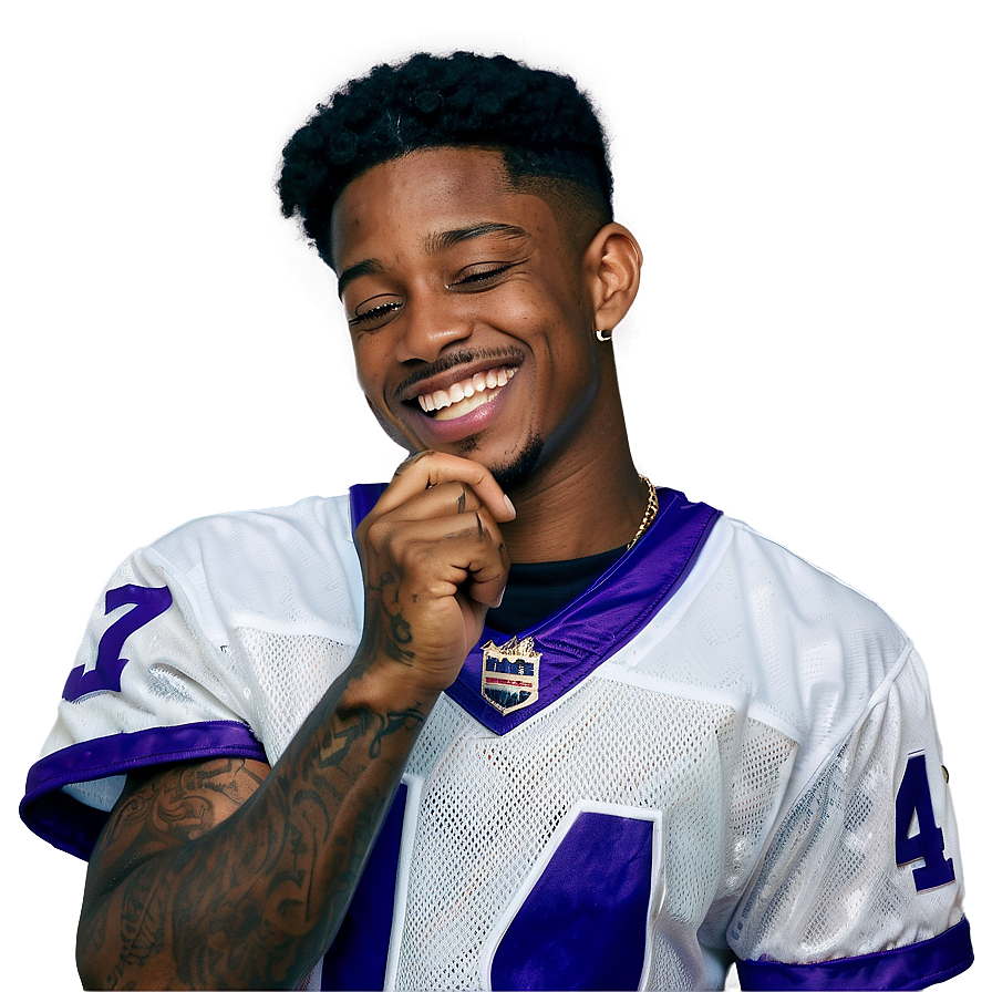 Stefon Diggs Candid Laugh Png Gei