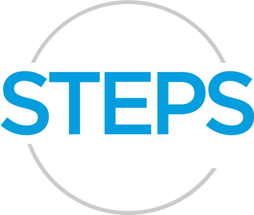 Steps In Motion Logo_ Blue Gray