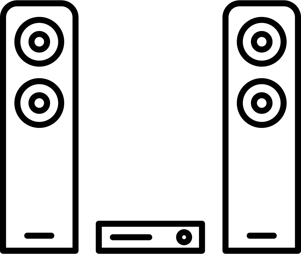 Stereo Speakersand Amplifier Vector