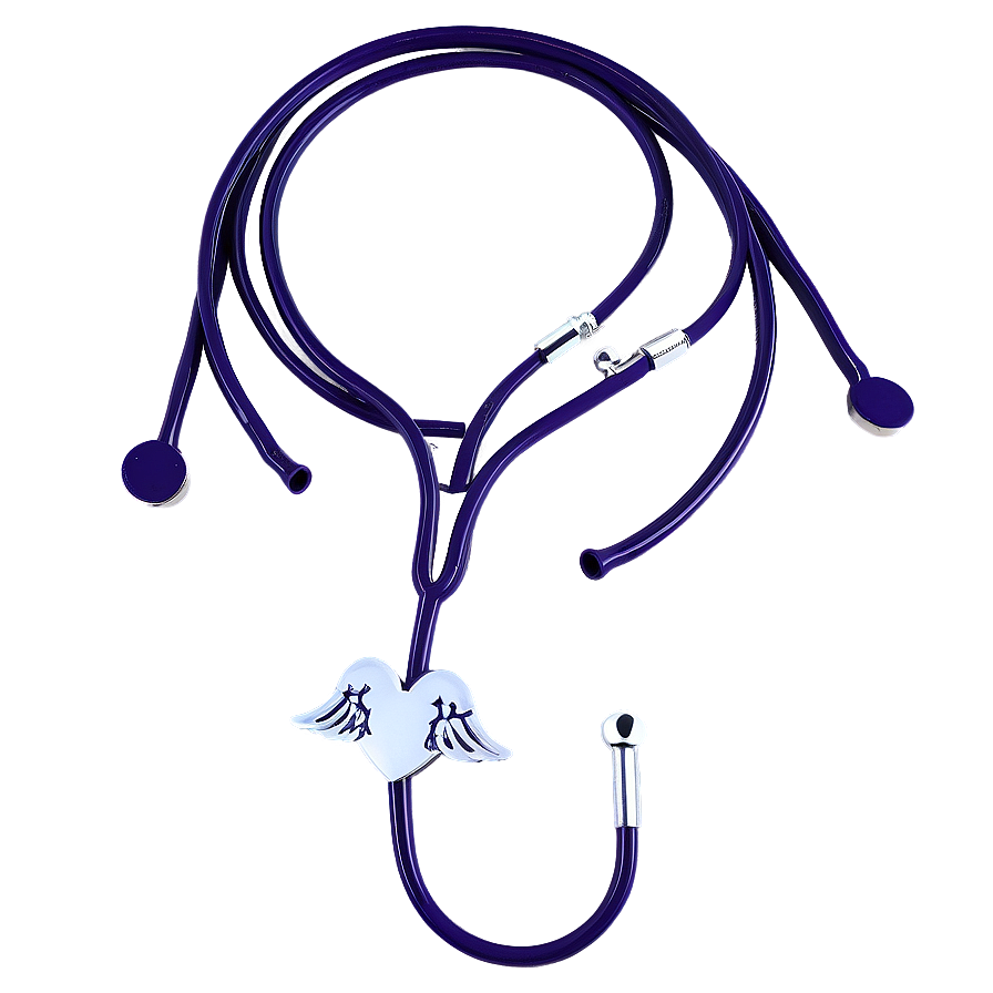 Stethoscope Heart With Wings Png 06282024