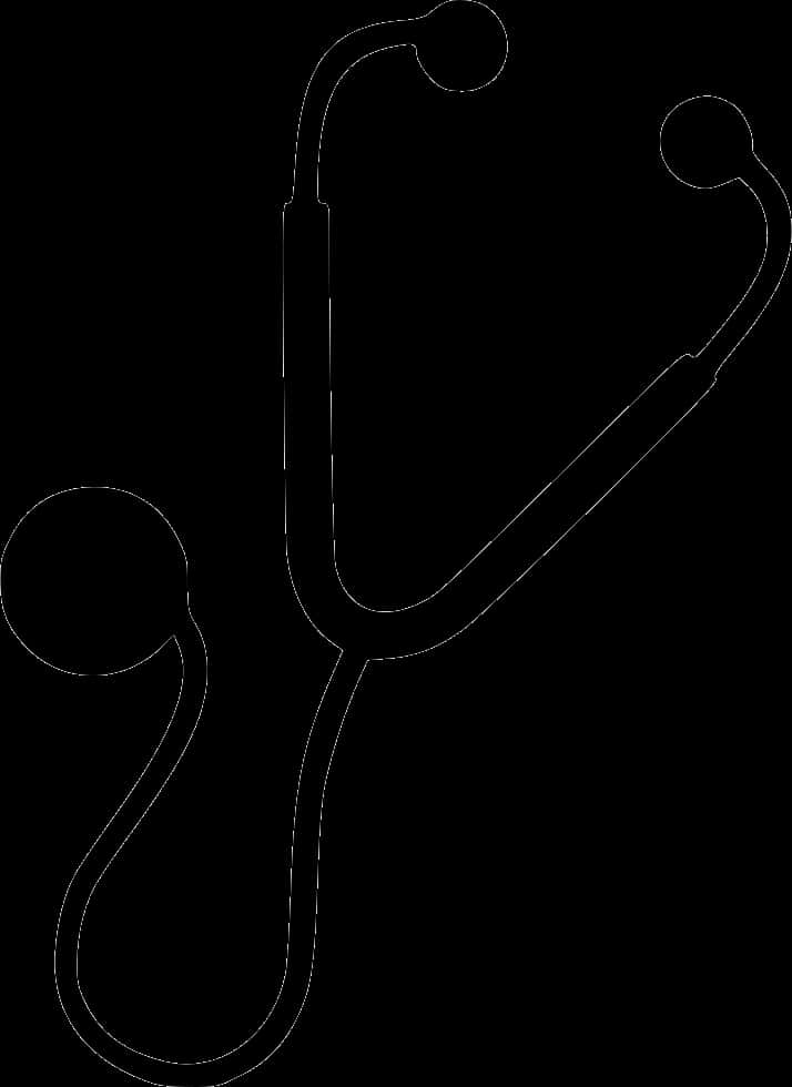 Stethoscope Silhouette Outline