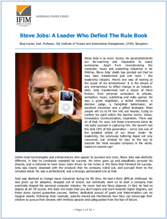 Steve Jobs Presentingi Pod