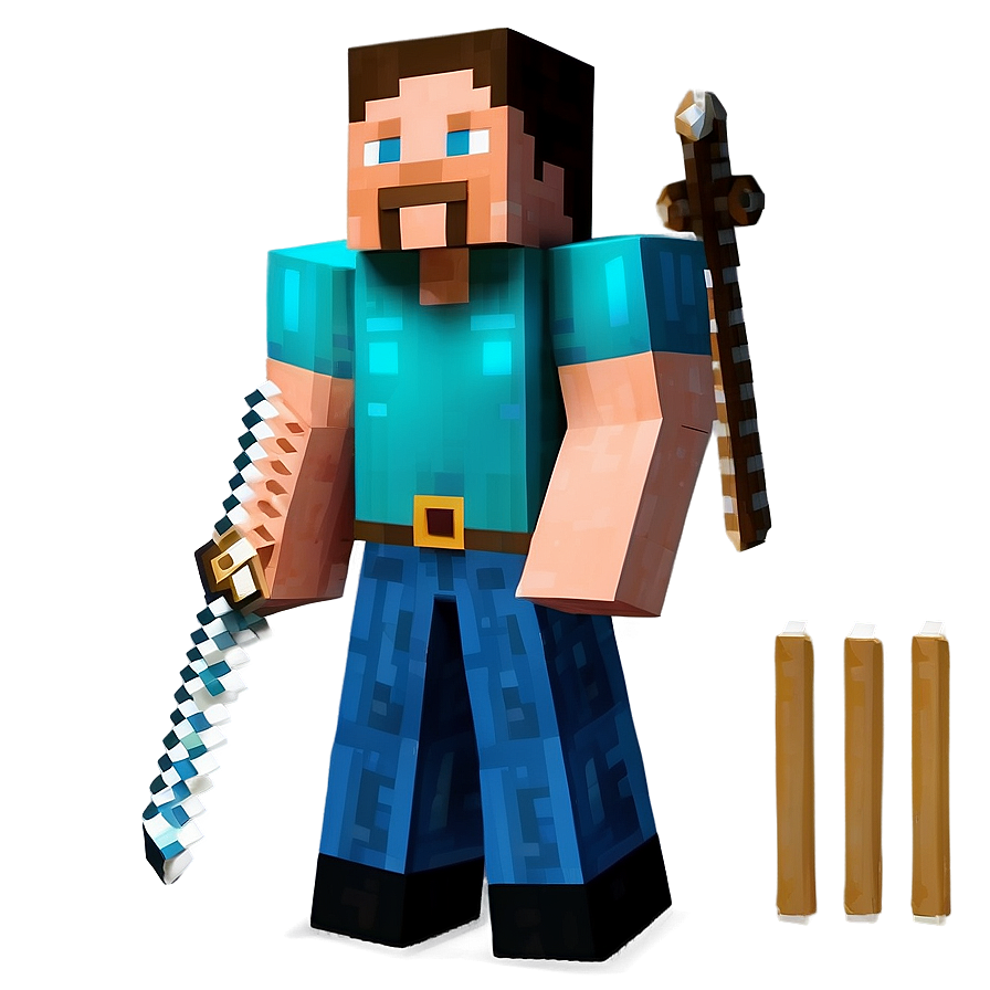 Steve Minecraft Asset Png 43