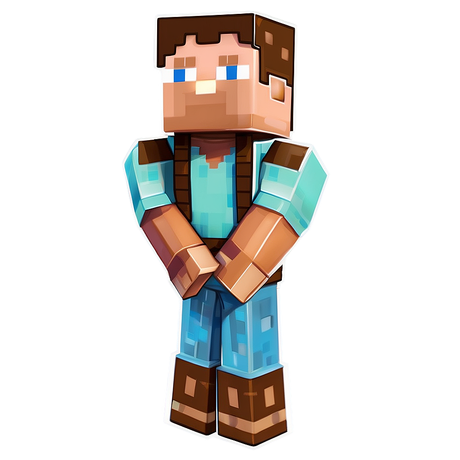 Steve Minecraft Profile Head Png 06282024