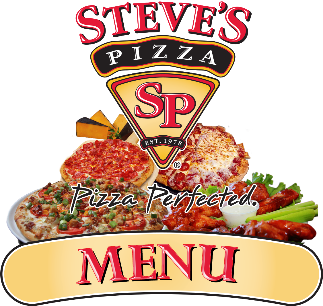 Steves Pizza Menu Sign