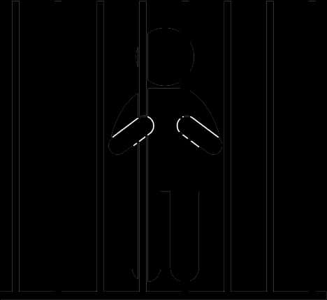 Stick Figure Behind Bars