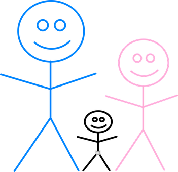 Stick Figure Family Drawing