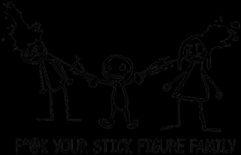 Stick Figure Family Holding Hands
