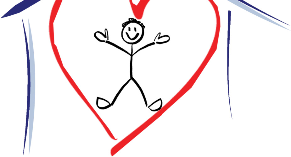 Stick Figure Heart Doodle