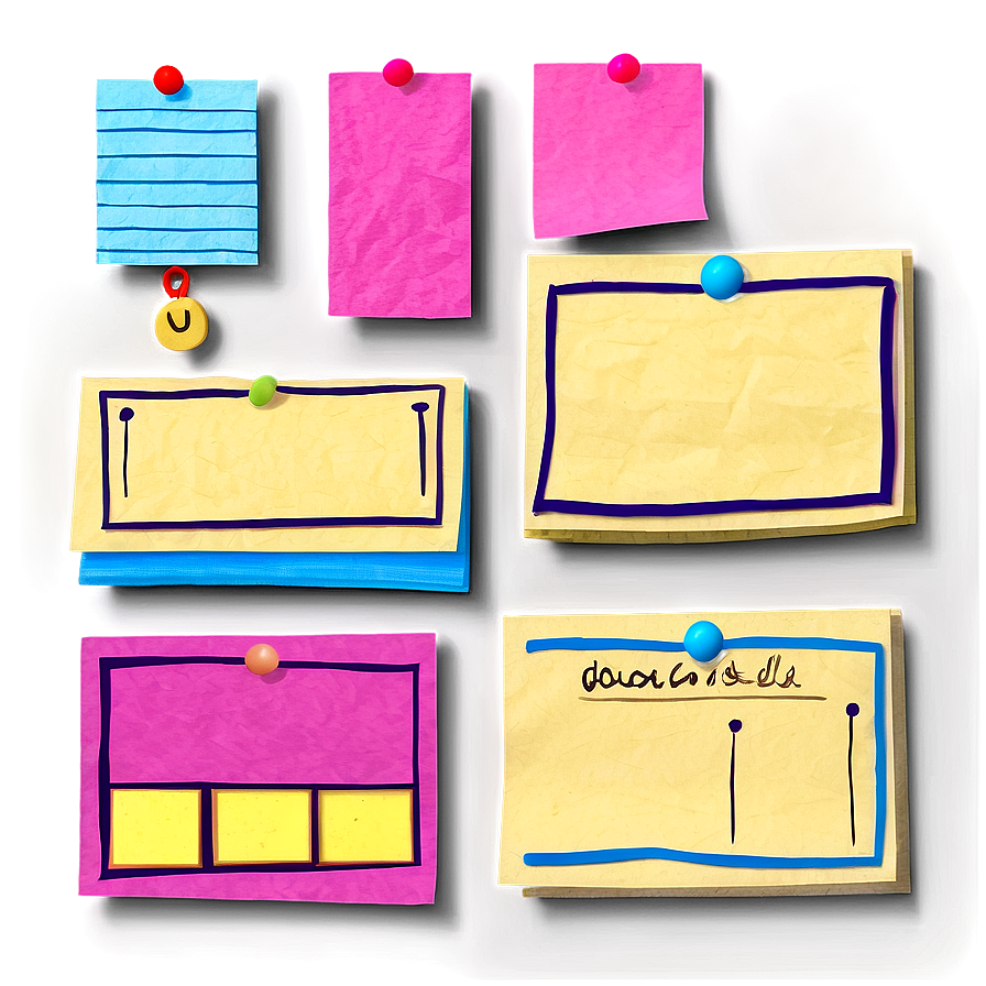 Sticky Note Collection Png 2